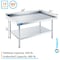 Amgood 24 in. x 60 in. Stainless Steel Equipment Stand AMG ES-2460 - alternate 7